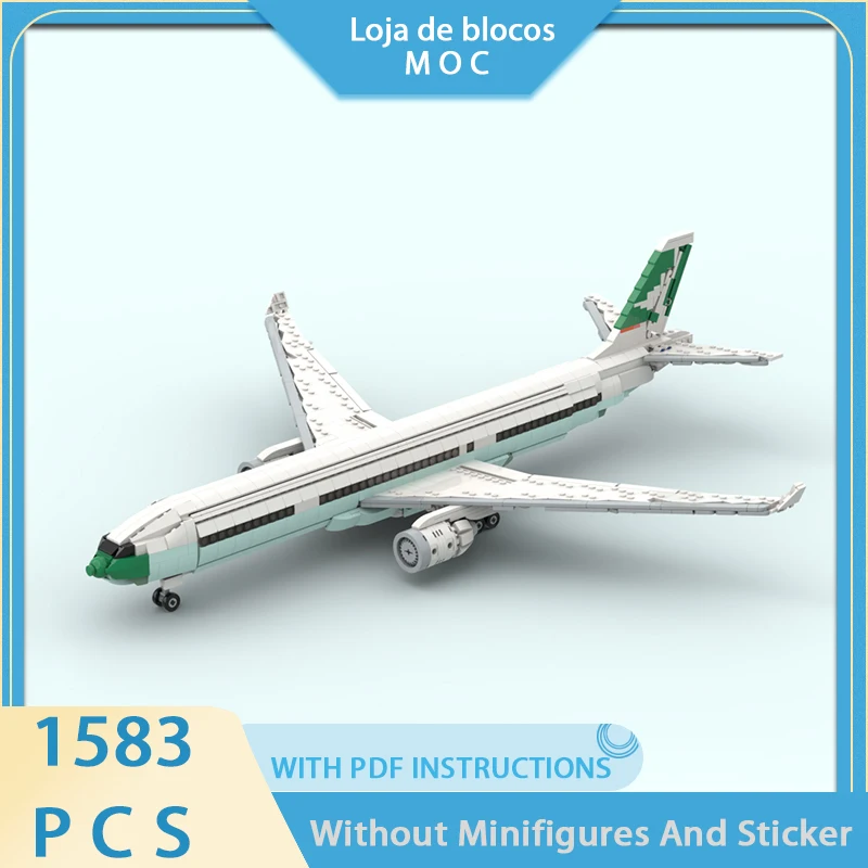 

Exquisite new product MOC building block movie model Cathay Pacific Airbus A330-300 technology modular children's toy DIY set