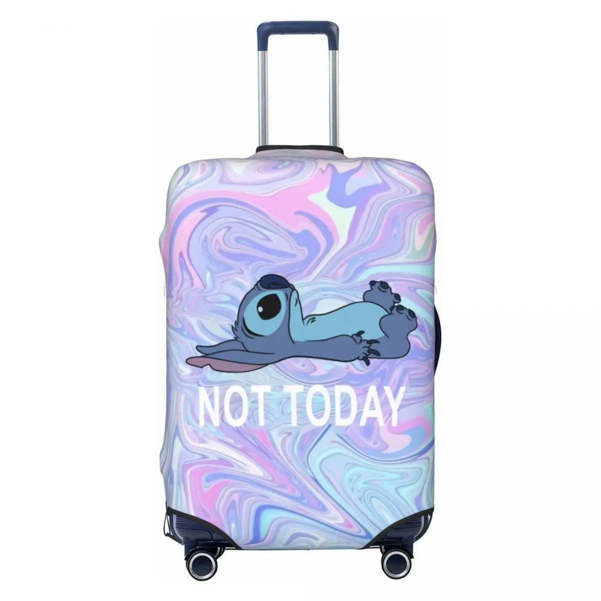 

Custom Stitch Not Today Stitch Luggage Cover Protector Fashion Funny Monster Travel Suitcase Covers for 18-32 Inch