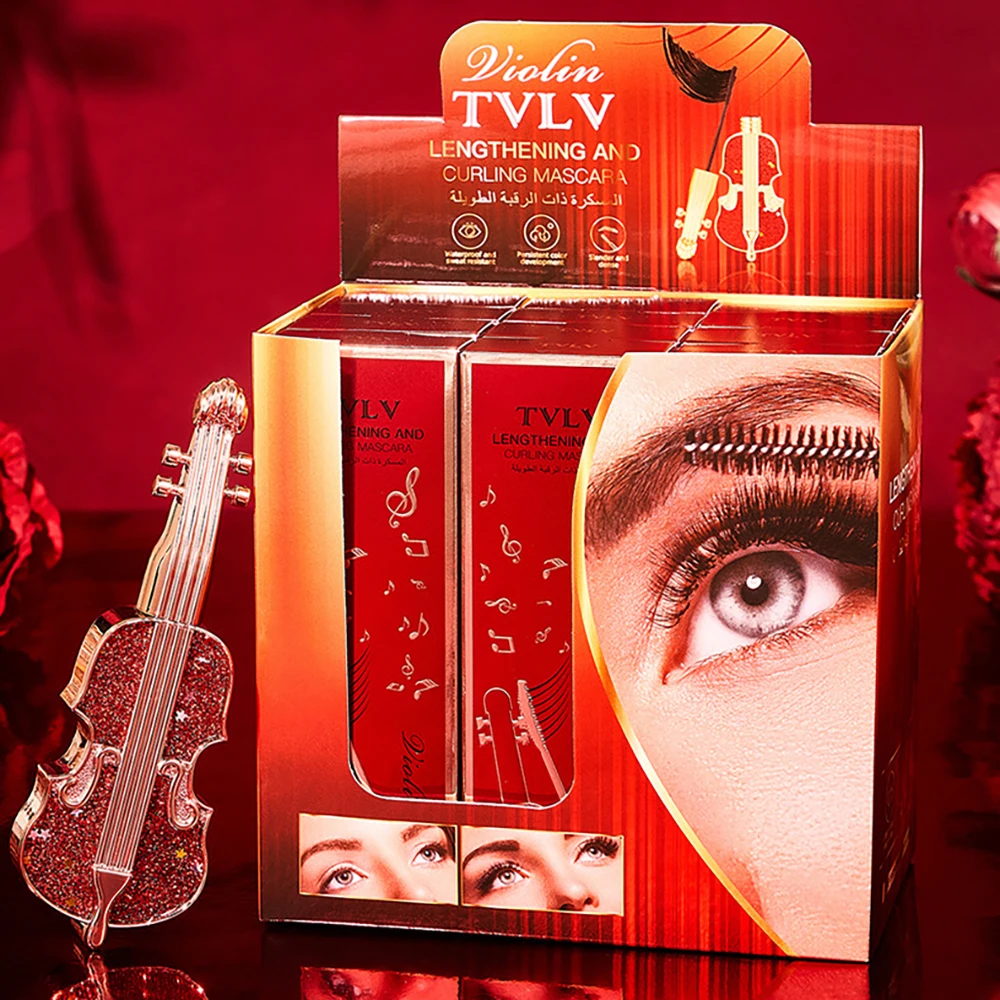4D Extreme Volume Lash Mascara Verlengen Wimpers Mascara Langdurige Waterdichte Make-Up Viool Oog Zwarte Mascara Cosmetica