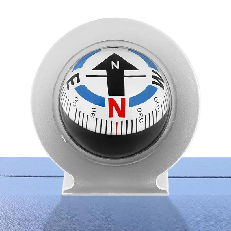 Compass For Car Dashboard Outdoor Camping Dash Compass Hiking Gear Survival Gadget Marine Dash Mount Boat Compass For Direction