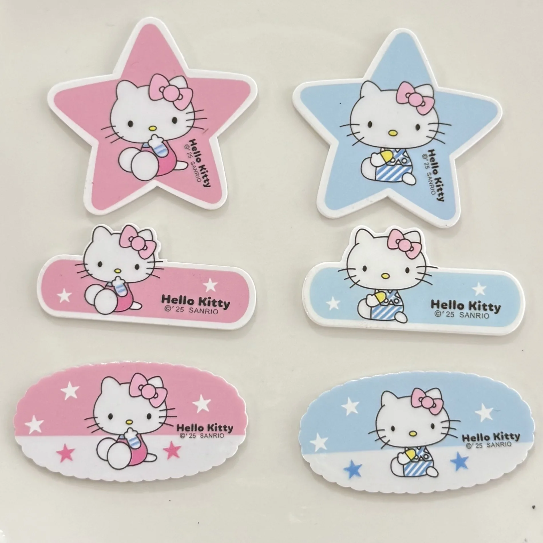 5 قطعة الحليب الجديد الأزرق الوردي نجمة خماسية KT القط الاكريليك الملحقات DIY بها بنفسك المواد اليدوية القبعات قضية الهاتف المحمول الملحقات