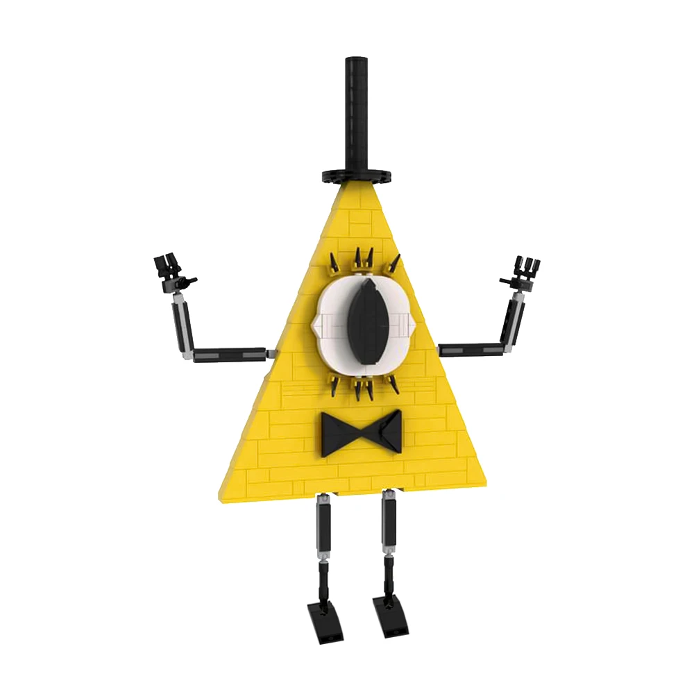 MOC Bill Cipher - Gravity Falls Model Building Blocks Devil\'s Eye Character Brick Toys Decorative Ornaments Children\'s Gifts