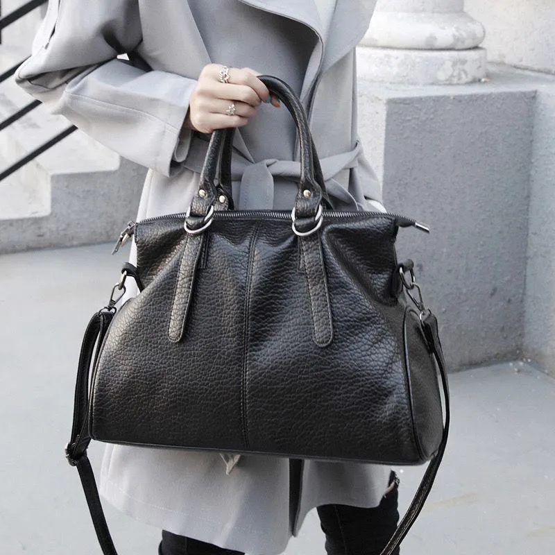 European / American Fashion Large Capacity Handbag Horizontal Square Multifunctional Portable Single Shoulder Crossbody Bag Tide