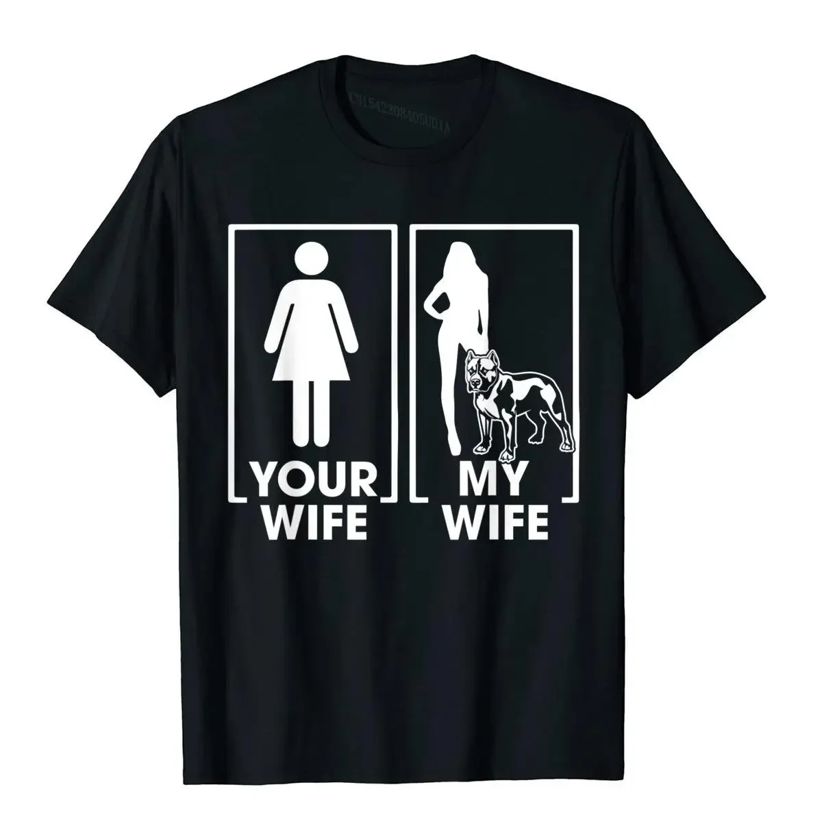 Your Wife My Wife Pitbull Shirt Funny Pitbull Lover Shirt T Shirt Rife England Style Cotton Men's T Shirts Hip Hop