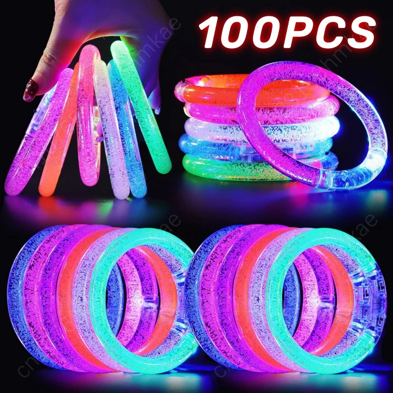 Świecąca bransoletka na imprezę dla dzieci i dorosłych Świecąca w ciemności bransoletka LED Świecące upominki na imprezę koncertową