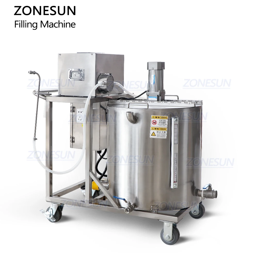 Gear Pump Soy Hot Paraffin Bee Wax Jar Mold Pillar Scented Candle Making Equipment Filling Melting and Mixing Machine