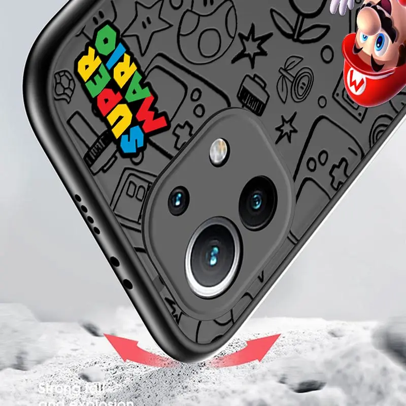 جراب هاتف كلاسيكي للغاية لعبة M Marios ، غطاء غير لامع لـ Xiaomi Poco X3 NFC F3 F5 M3 M4 X4 Pro X5 Mi 11 Lite 5G NE 11T 12T Pro 10