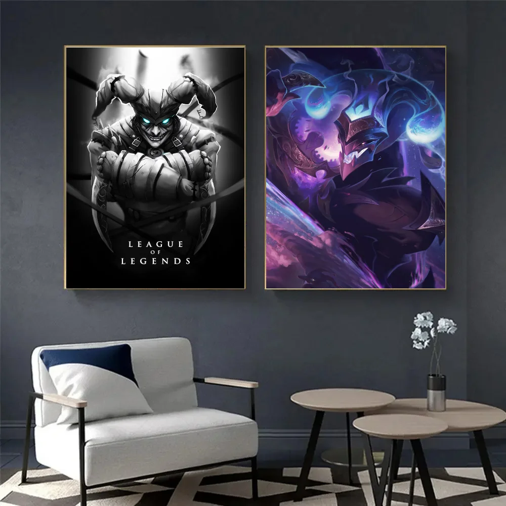 League Of Legends Demon Jester Shaco Classic Vintage Posters Whitepaper Prints Posters Artwork Kawaii Room Decor