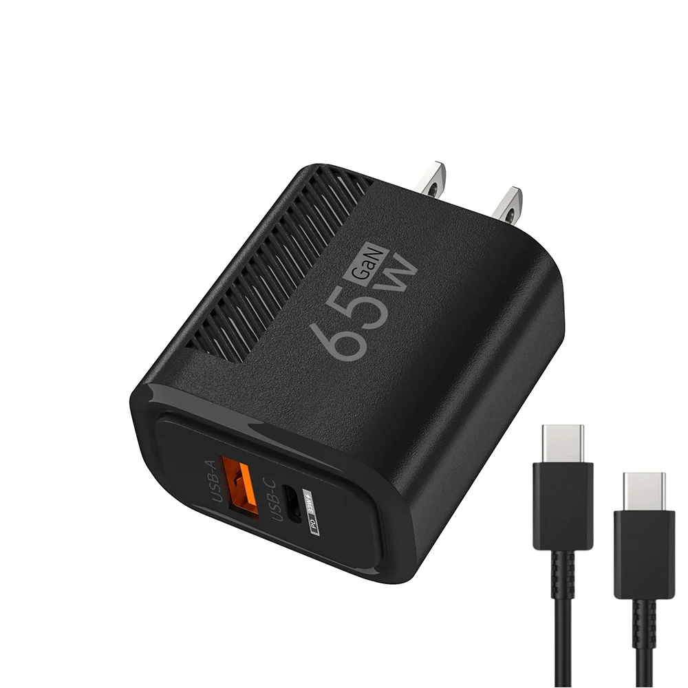 65W GaN USB C Snellader QC3.0 EU/US Plug Telefoonlader Adapter Voor iPhone Samsung Xiaomi Snel opladen Type C Wandlader