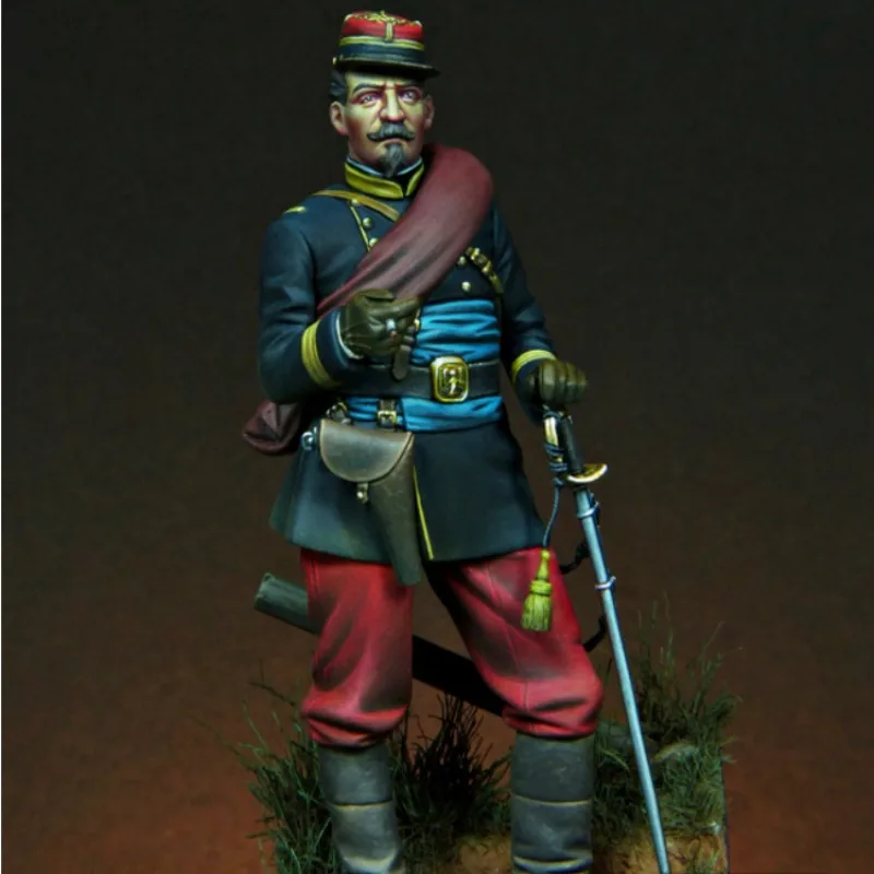 1/24  Resin Figure Model Kit Ancient French Army Officer Military Hobby Miniature Kit Requires Assembly Painting Free Shipping