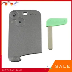 New Arrival wymiana klucz zdalny z dwoma przyciskami karty Shell Case klucz do kart Case ForRENAULT Laguna obudowa kluczyka samochodowego wysokiej jakości