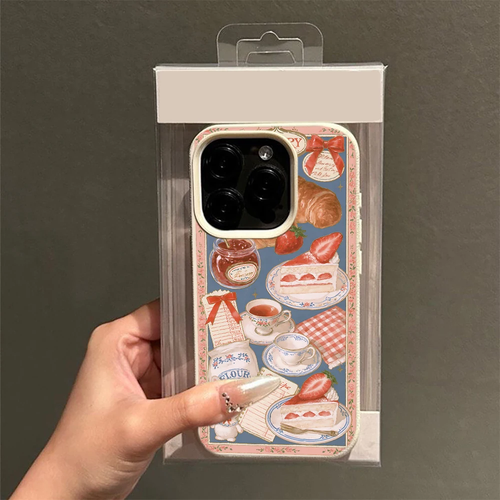 Phone Phone Case Smooth Sweet Croissant Creative Vintage for Cute iPhone Pro 14 16 Art 11 12 13 Plus 15 Air Style Best Soft 17 Max - Aliexpress Deal