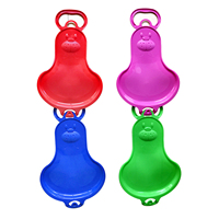 Kids Adult Snow Sleds Sand Slider Portable Sledge Ski Pad Board Anti-Skid Outdoor Grass Plastic Boards Sand Slider Snow Luge