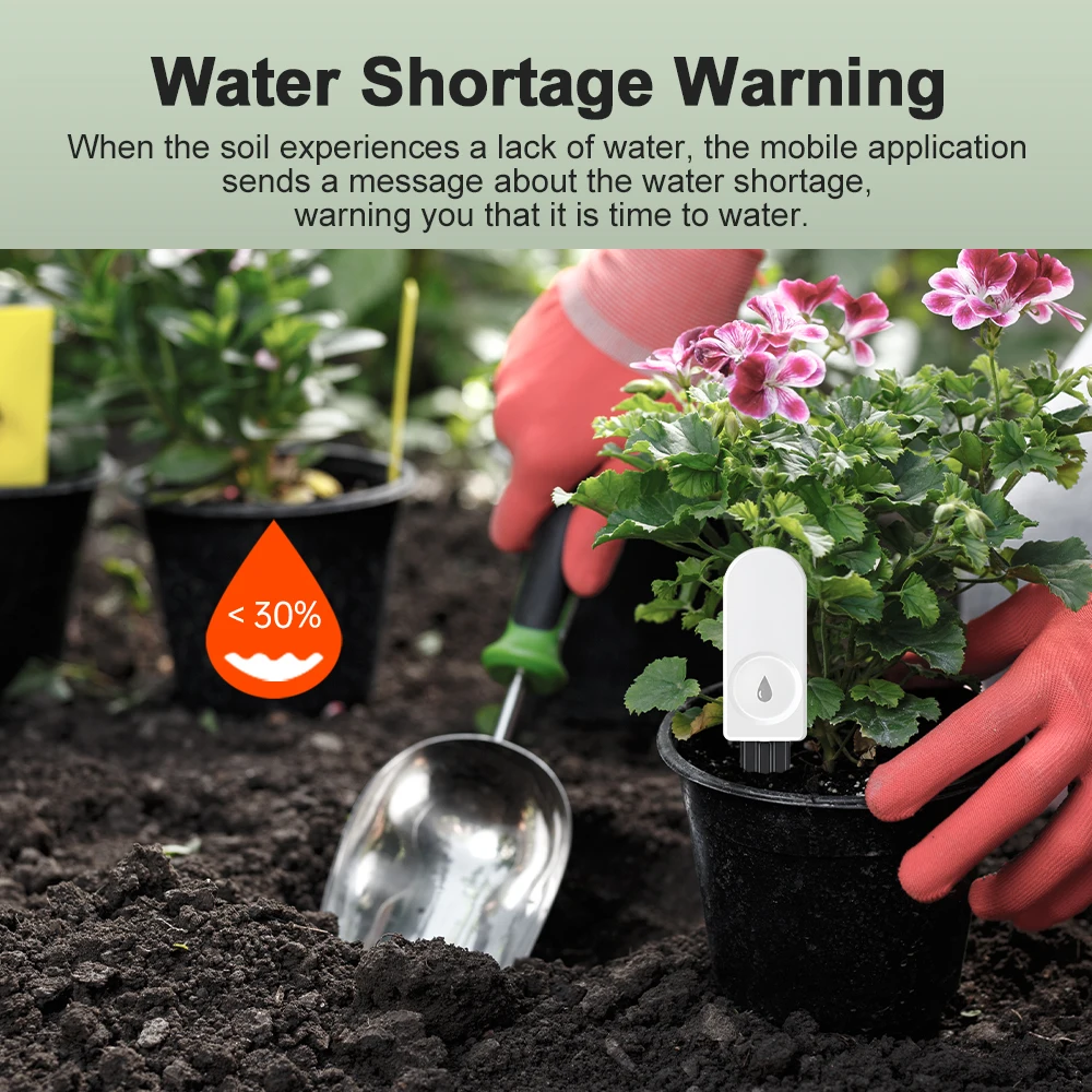 ZigBee Bodenfeuchtigkeitsmessgerät für Landwirtschaft, Rasen, Pflanzen & Blumen Praktischer Garten-Hygrometersensor – Detail 15