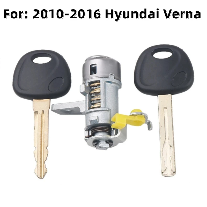 FLYBETTTER-OEM Left Door Lock Cylinder, Auto Door Lock para Hyundai 2010-2016 Verna com 1 chave