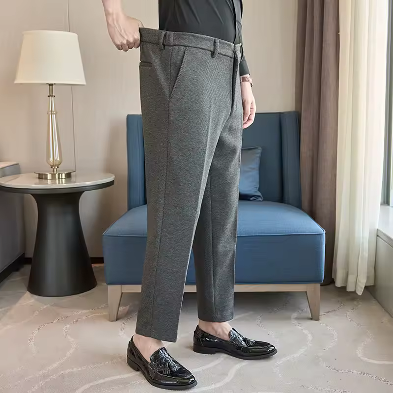 아세테이트 혼방 바지 스타일링 예시