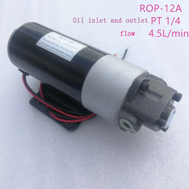 DC 12V/24V AC 220V Diesel Oil Pump Electric Hydraulic Pump Small DC Oil Pump Micro Gear Pump Gear Oil Pump Oiler