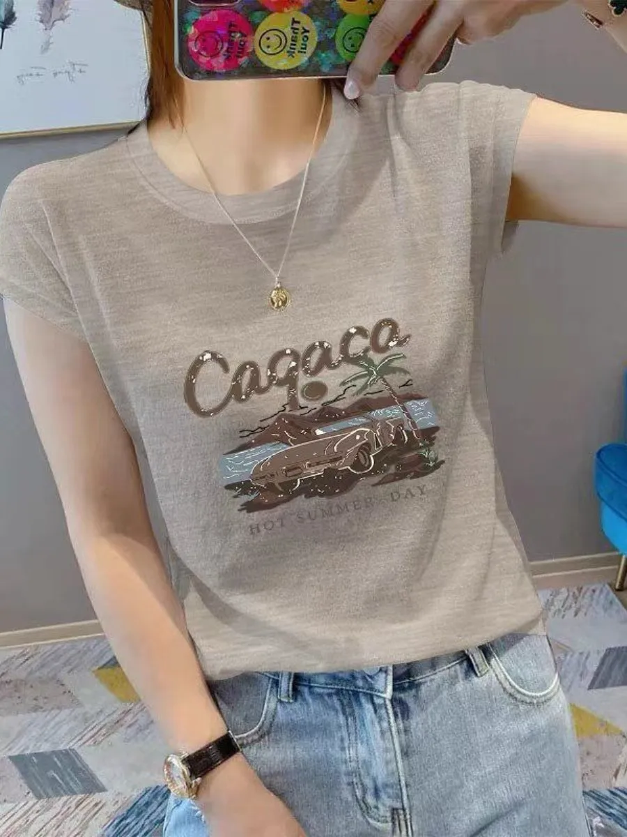 conjunto-de-duas-pecas-feminino-de-verao-da-marca-yingyan-camiseta-de-algodao-leve-com-estampa-floco-de-neve-e-manga-curta