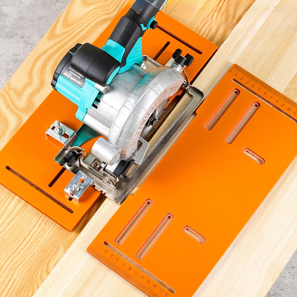 circular-saw-base-plate-for-woodworking-cutting-machine-phenolic-resin-with-buckles-screws-washers-nuts-320x90mm