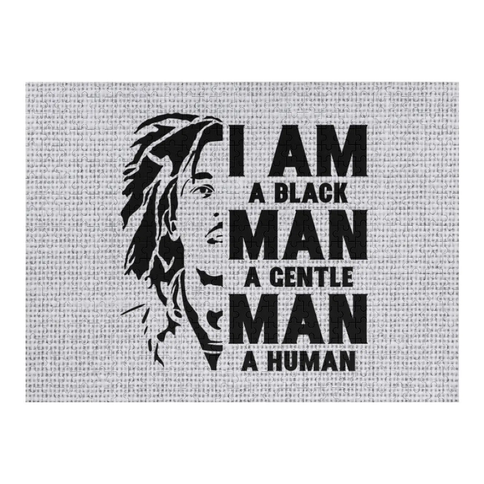 

ДРЕДЛОКИ I AM A BLACK MAN СЕРЫЙ Пазл Персонализированная детская игрушка Персонализированная фото-подарочная головоломка