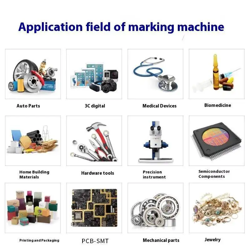5W UV LCD Ceramic Glass Battery Plate Solar Silicon Wafer Laser Marking Machine