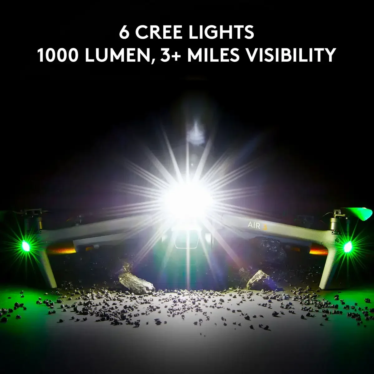 VIFLY Strobe Platinum / NovaStrobe - 6 Cree Led Lights 1000 Lumen FAA Compliant Drone Strobe