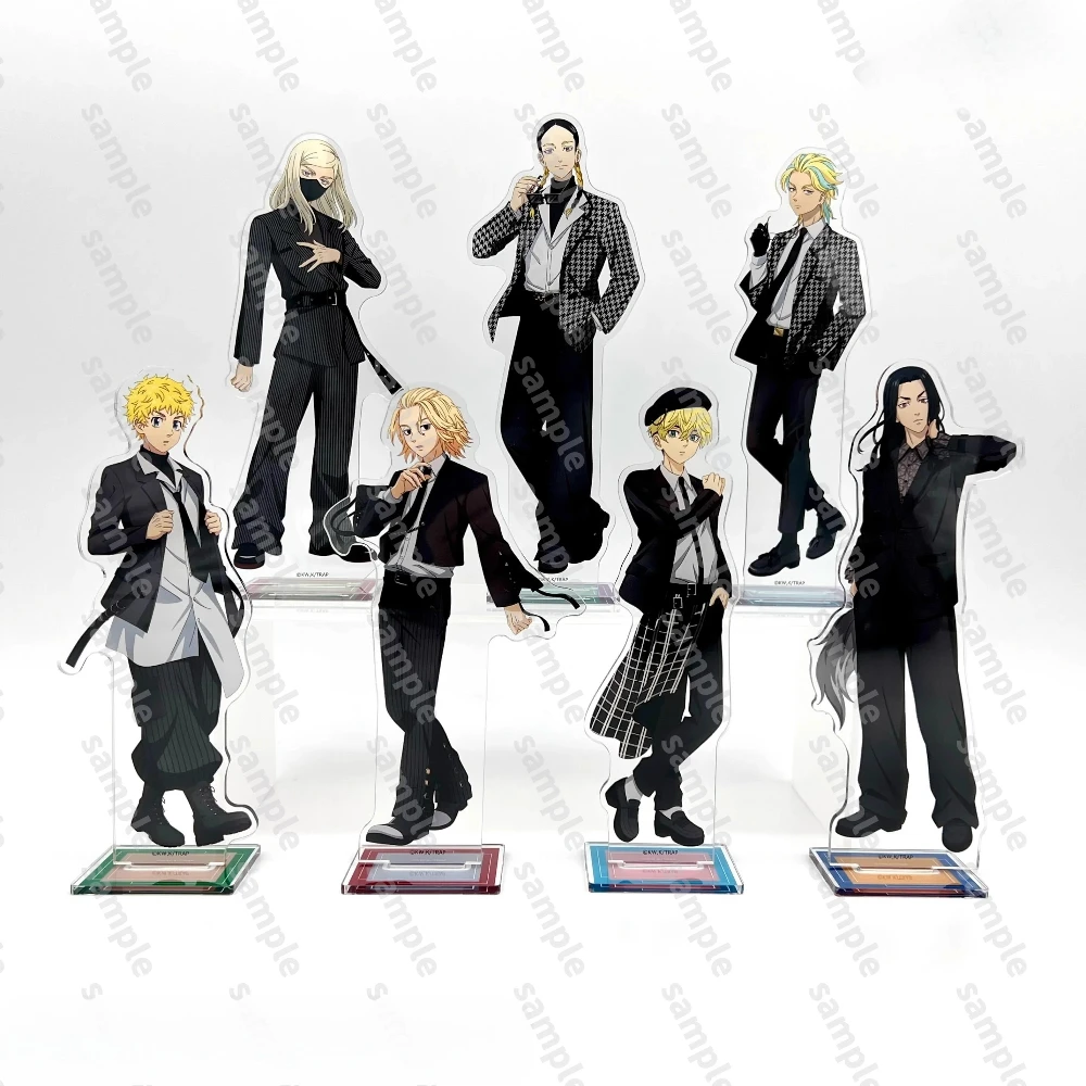 Juego Manjiro Keisuke Draken Chifuyu Mitsuya Takashi Takemitchy muñeco con soporte acrílico figura de Anime modelo placa Cosplay juguete para regalo