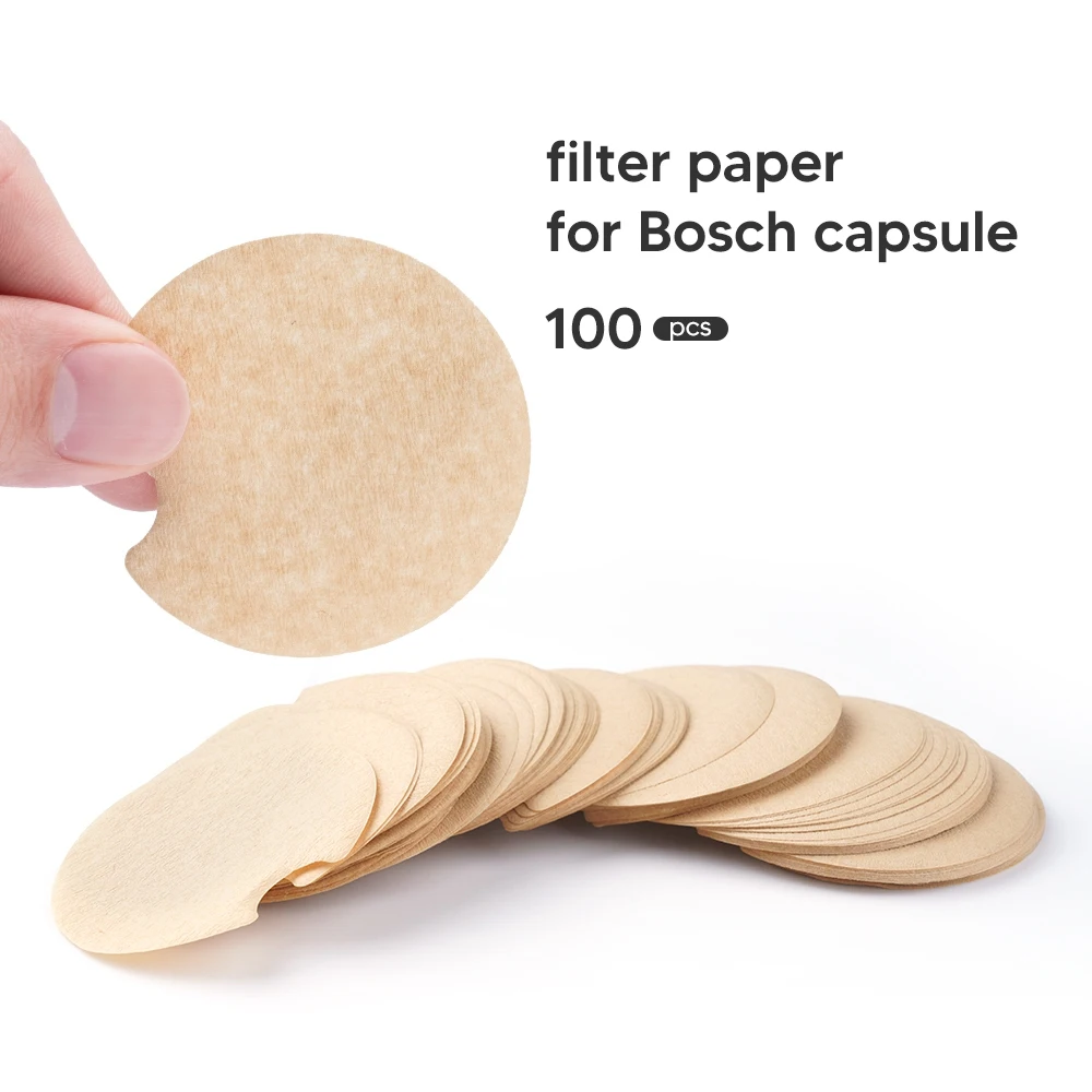 Disposible Paper Filter for BOSCH Reusable Tassimo Coffee Capsule Protect From Block Keep Capsule for Cleaning