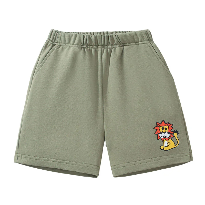 

Lion Animals 2-7T Summer Shorts For Boys Girls Pockets Baby Drawstring Toddler Short Pants Fashion Kids Clothes