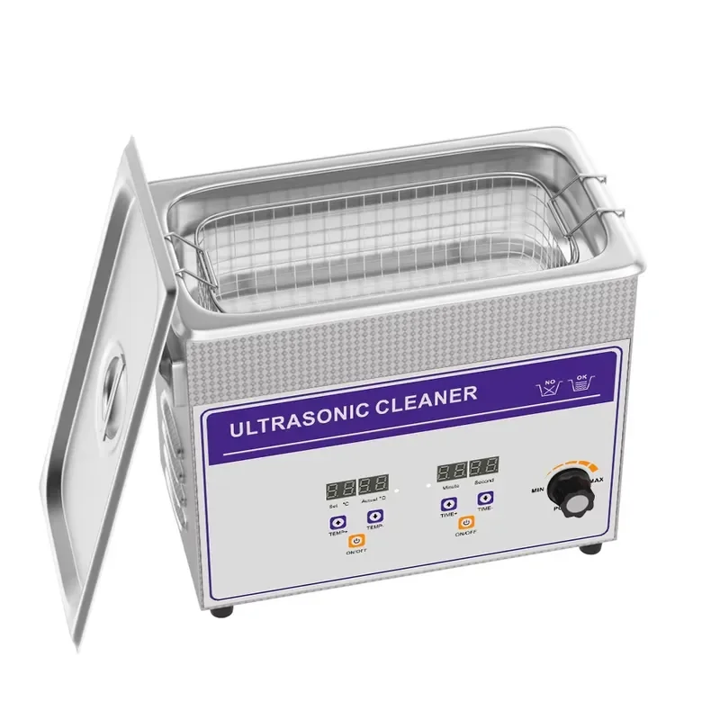 120W Ultrasonic Cleaner 3L Adjustable Power Jewelry Watch Glasses Cleaning Machine for Gold Silver Necklace Diamond Hardware
