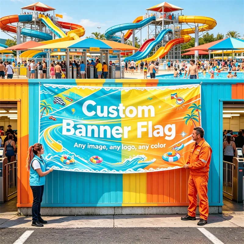 Drapeaux publicitaires personnalisés Mardi Gras et Halloween : Couleurs vives pour illuminer les places publiques et maximiser l'influence promotionnelle