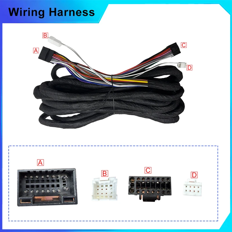 Universal 6M Extension Cable Wiring Harness For BMW 3er 5er X5 M3 M5 E46 E38 E39 E53 Car Stereos Units view 2