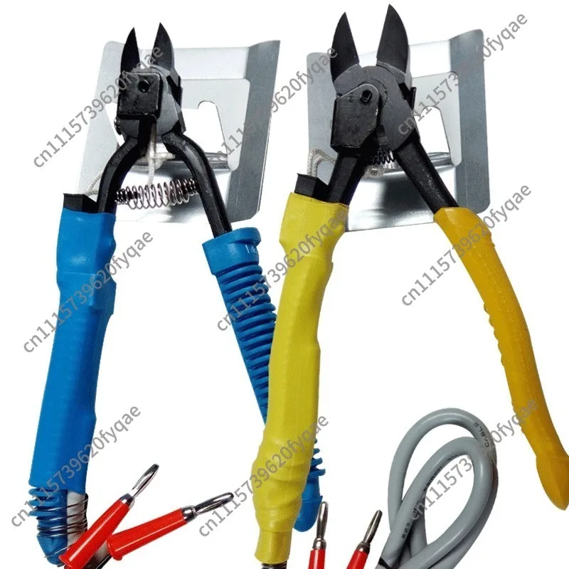 Electric Heat Scissors Thermal Cutter Cutting Handicrafts Heat Nipper Side Cutter Pliers with Power Supply HT200/HT180