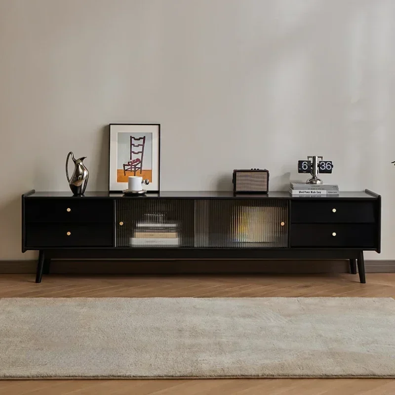 Supports Black Legs Tv Stand Entertainment Drawer Luxury Salon Display Modern Ornaments Partitions Armoires El Hotel Furniture