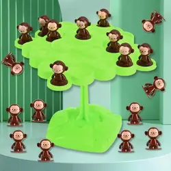 Mini Plastic Balancing Monkey Tree Stackable Children Montessori Math Toy Home Desktop Toys Kids Interaction Game Accessories