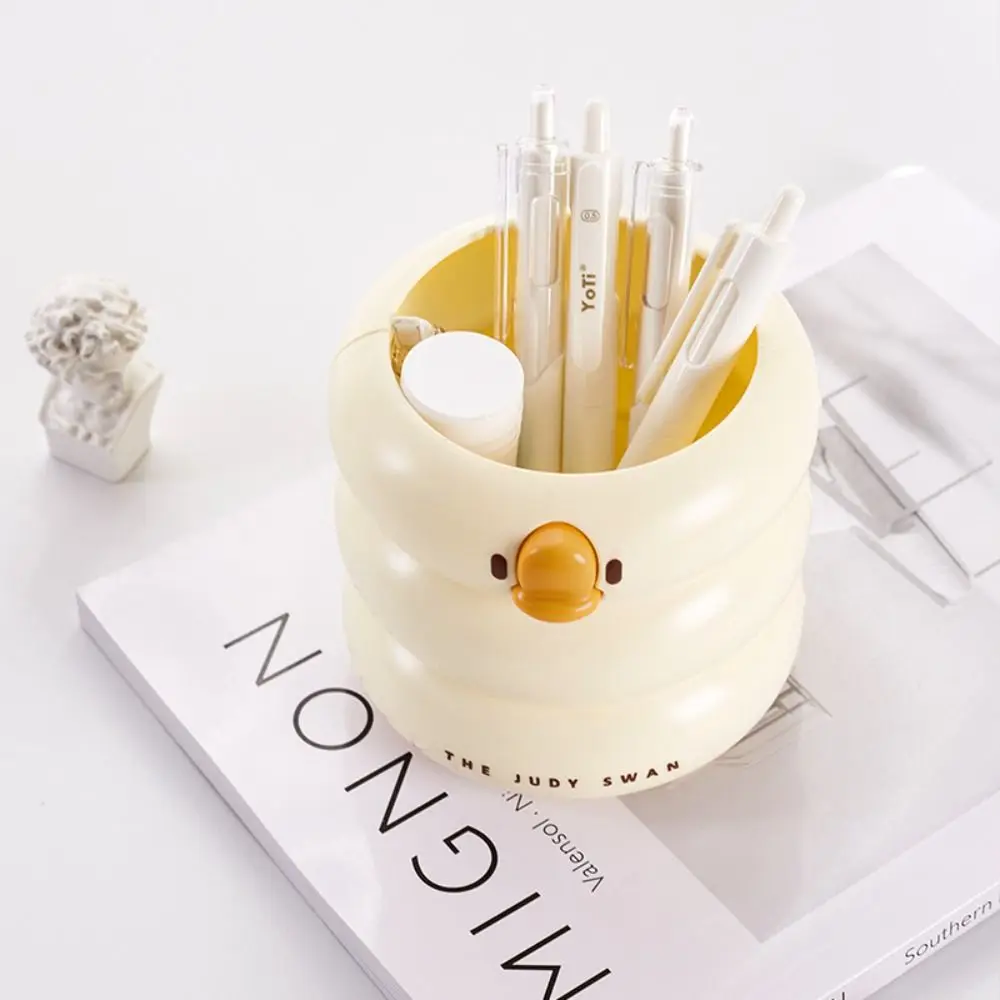 Desktop Organizer Clouds Duck Pen Container Large-capacity Makeup Brush Clouds Duck Pen Holder Multifunctional Plastic Student