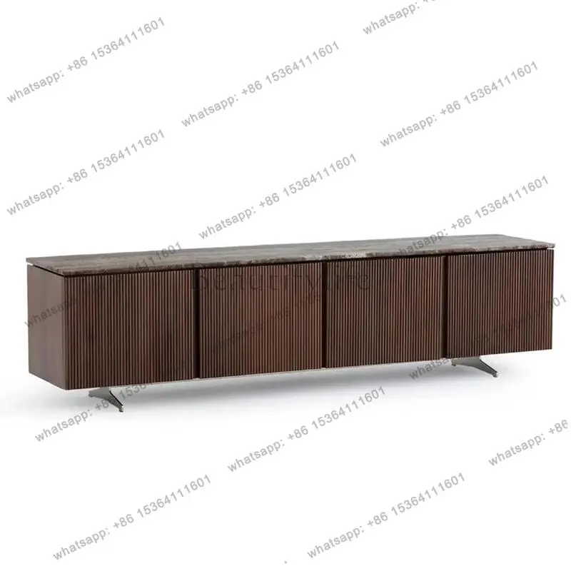 

Italian Designer TV Cabinet Modern Light Luxury Hallway Entertainment Display Tv Stands Retro Living Room Muebles Furniture