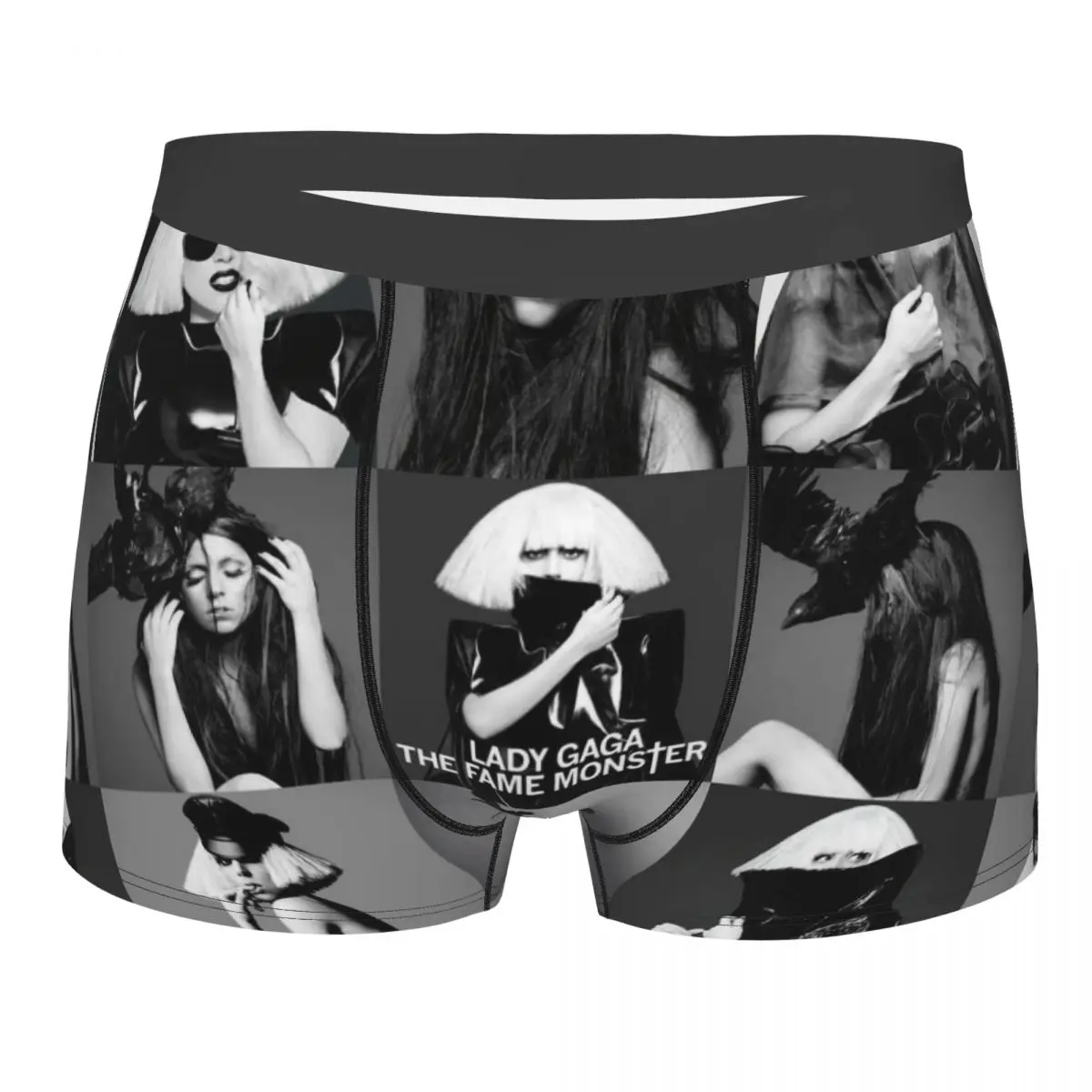

Мужские эластичные трусы-боксеры Custom Lady Gaga Mayhem Music Singer Underwear