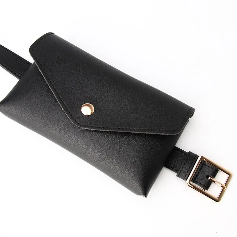 Neue Frauen Taille Taschen PU Leder Fanny Pack Brust Tasche frauen Gürtel Mode Pin Schnalle Dünnen Gürtel Tasche – Detail 15