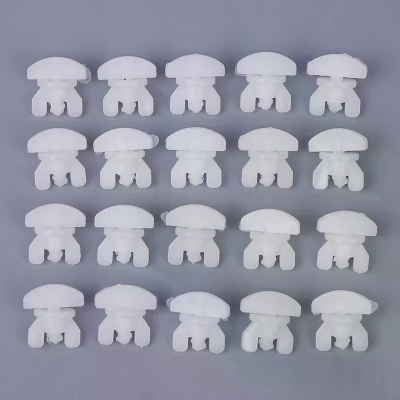 20Pcs White Plastic Curtain Track Stoppers Easy Installation Drapery Rails Sliding Gliders Curtain Fasteners