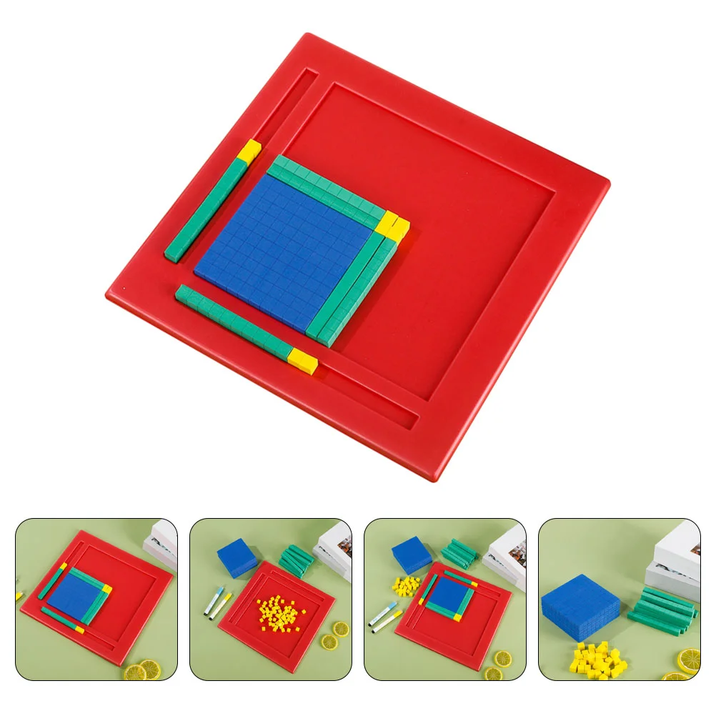 

Wooden Block Toy Math Cubes Plastic Operation Box Educational Supplies Eva Kids Learning Material Pupils Blocks