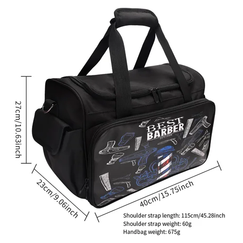 Imagen 2 del producto Bolsa de peluquero impermeable, artículos de tocador cosméticos, bolsa multicapa organizada, Ideal para viajes, uso diario, gran capacidad