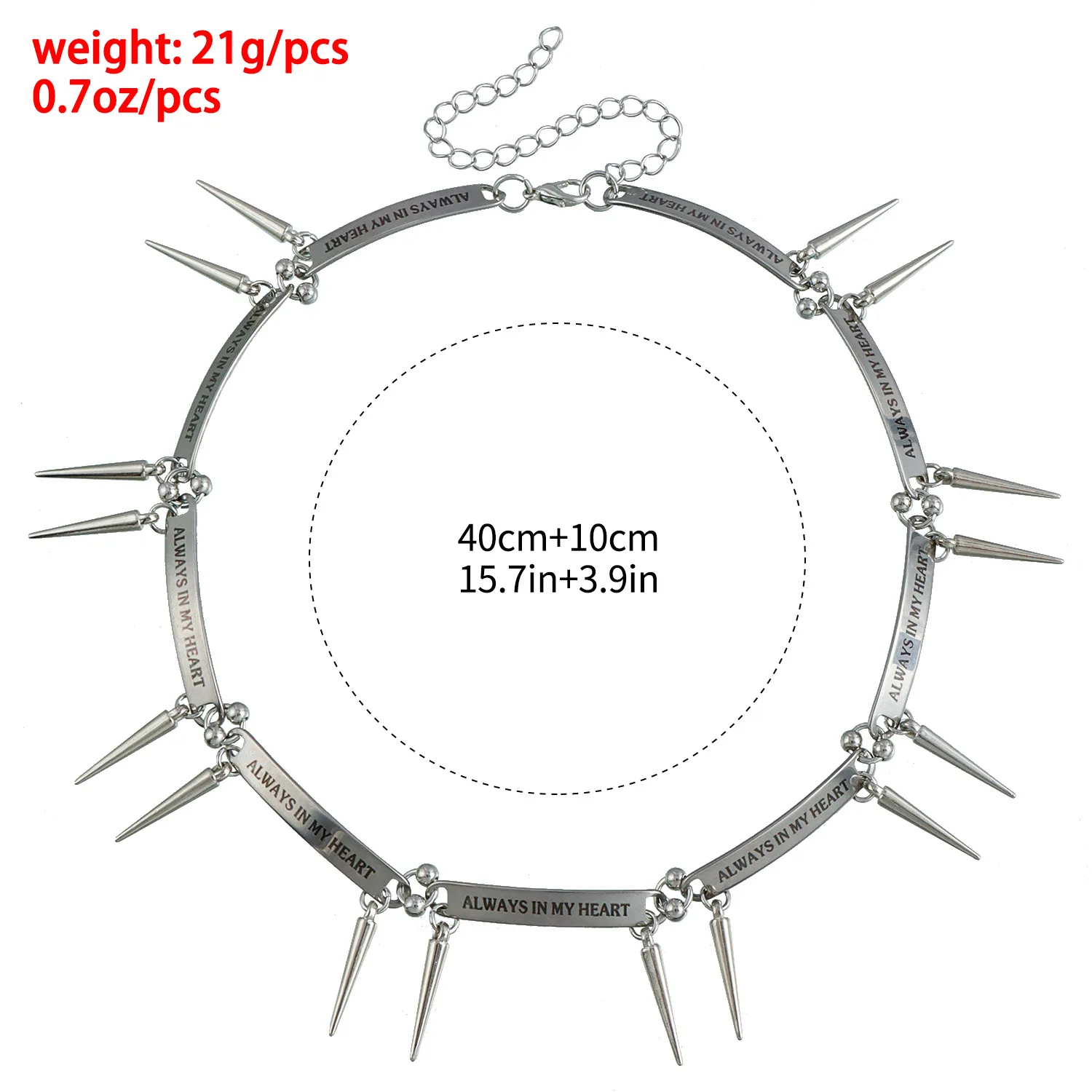 New Fashion Trend Accessories Heavy Metal Personality Cold Style Rivet Collar Punk Style Delicate Spice Choker Necklace