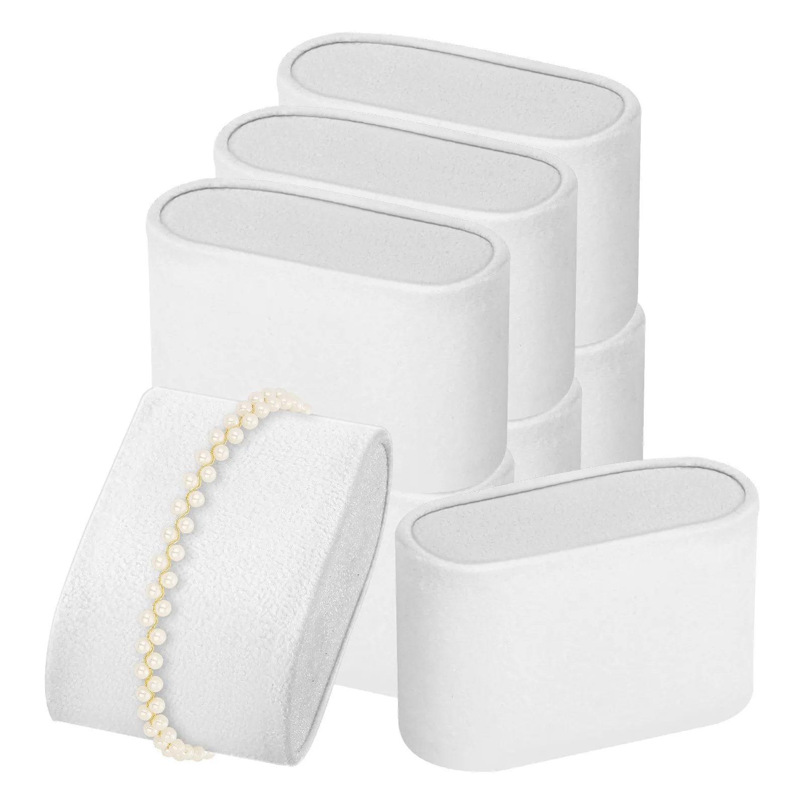 

8Pcs Minimalist Watch Display Pillow Set Functional Jewelry Organizer for Bracelets Bangles Chains Watches Home Office Display