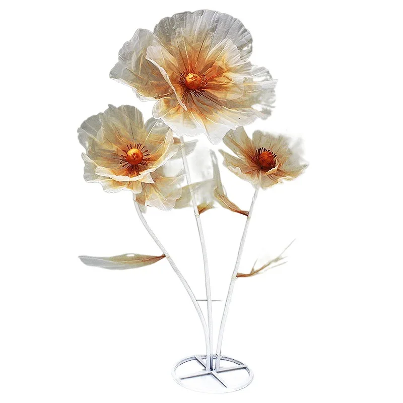 Rak Tempat Rangkaian Bunga Tanaman Buatan Rak Pajangan Tiang Bunga Dasar Rangkaian Bunga Logam Kerajinan Vas Tempat Diy