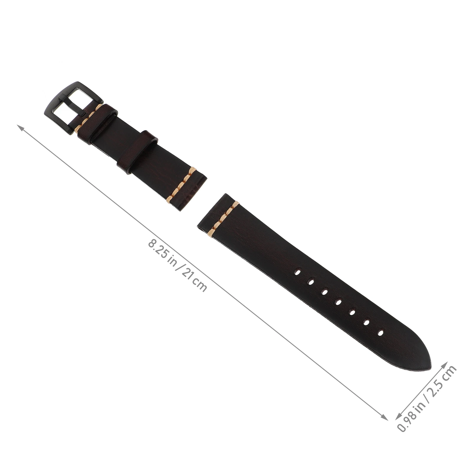 

20 Mm Wrist Band Quick Release Watch Strap Wristband Clasp Replace Buckle Cowhide for Men Man Straps
