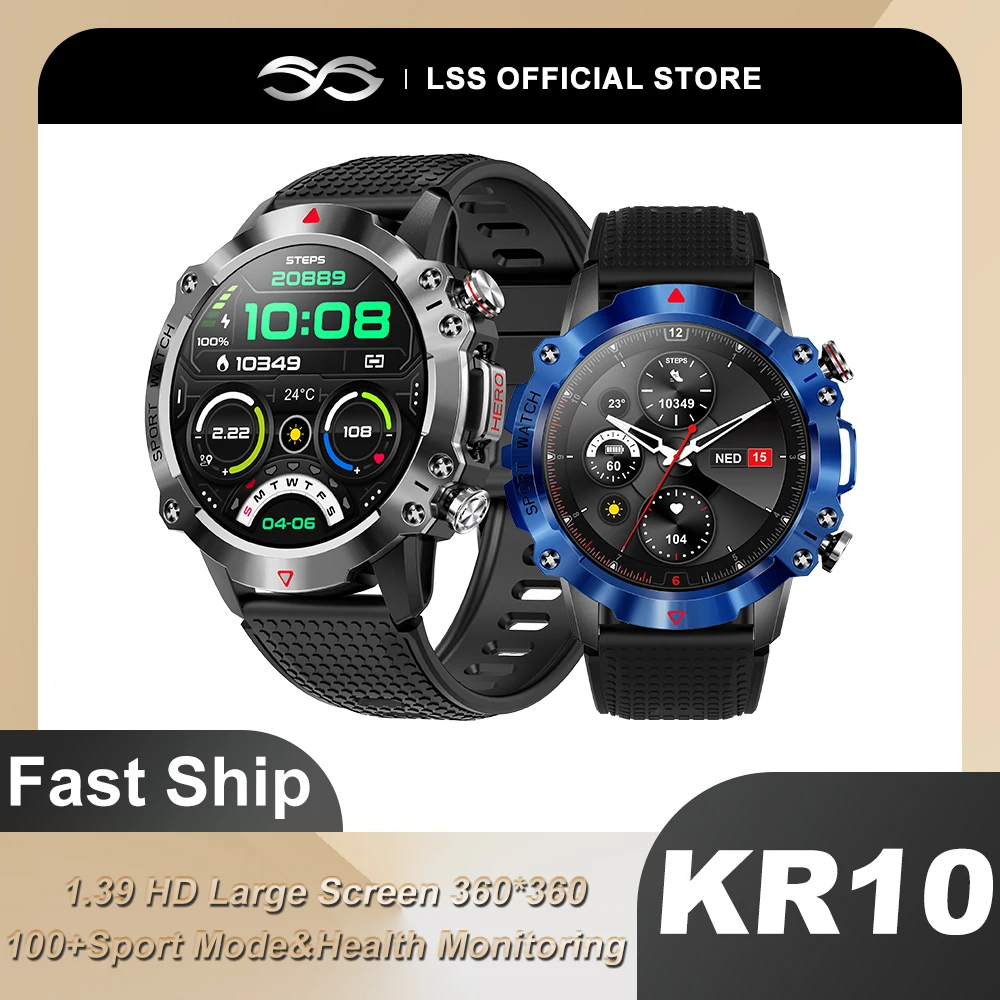 

New Bluetooth Answer Call Smart Watch Men 1.39" Full Touch Dial Call Fitness Tracker IP67 Waterproof Outdoor Smartwatch Man Wome