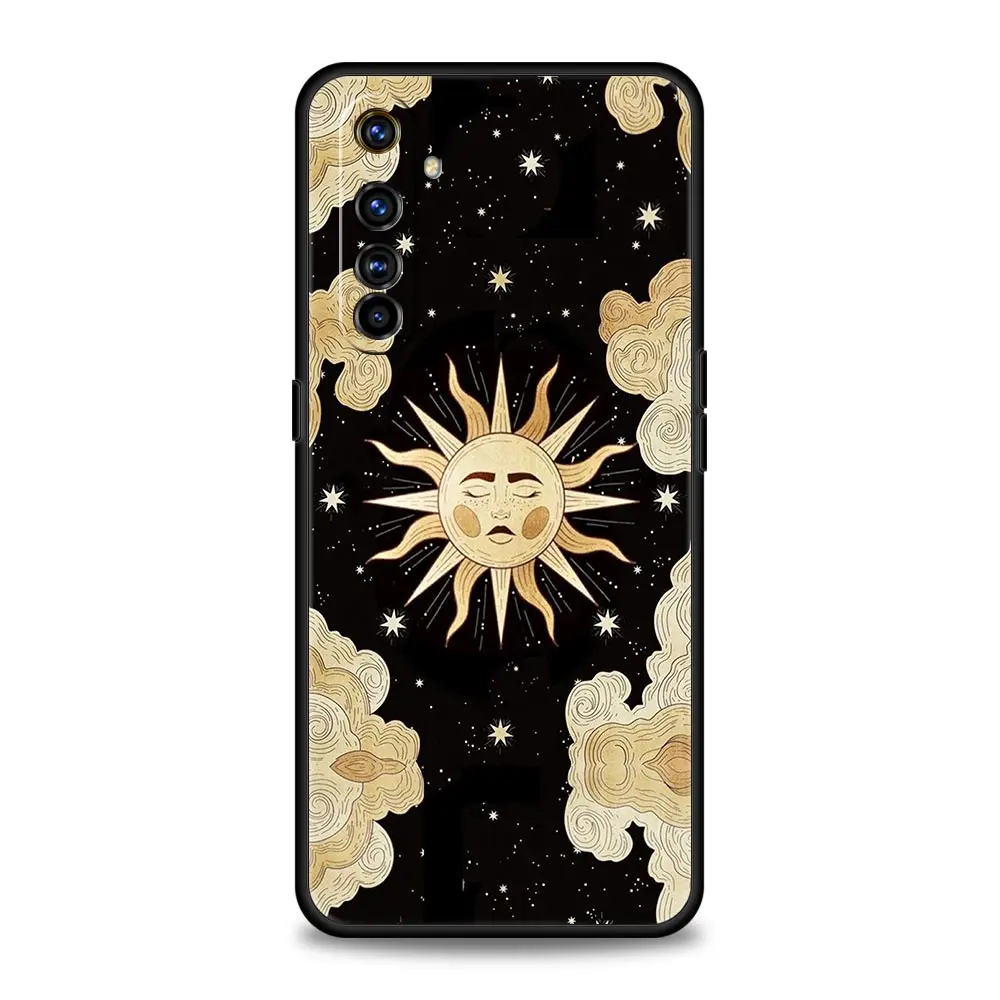 moon Tarot cat Aesthetic For Realme GT Neo 2 3 3T Phone Case For Realme 10 9 8 5G 7 6 GT2 Pro Plus 9i 8i C21 C11 C25 C35 Cover