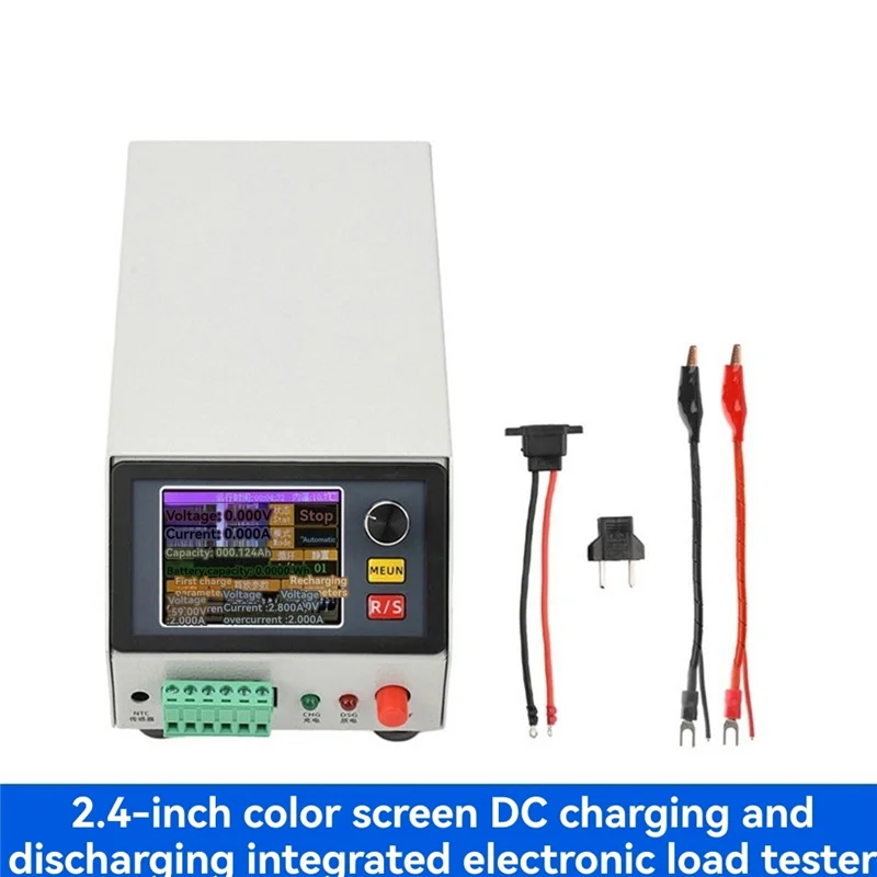 DC 150W CNC Electronic Load Tester 12V/1A 2.4-Inch Color Screen Display Lithium Battery Capacity Meter 10A 20A Measuring Device