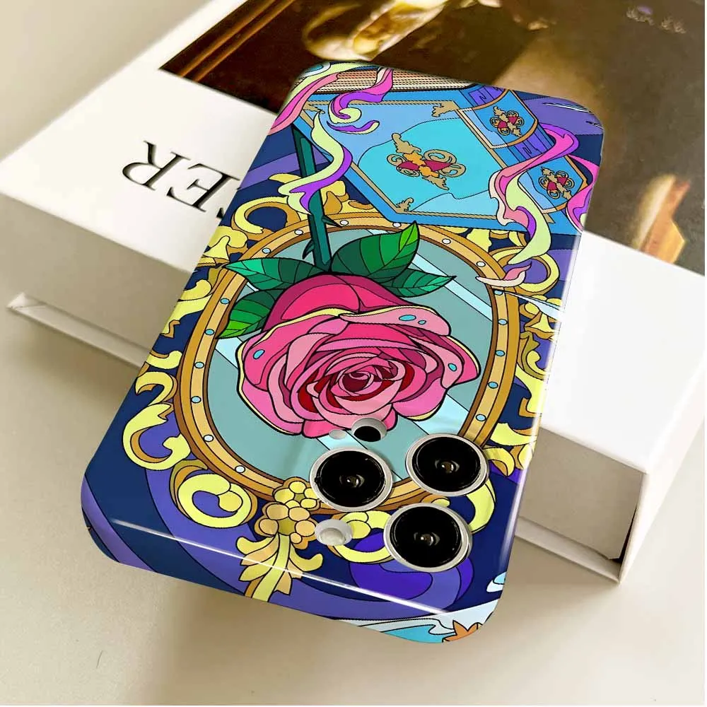 جديد الجمال والوحش لسامسونج A73 A71 A56 A55 A54 A53 A52S A51 A36 A35 A34 A33 A32 A31 A25 A24 A23 A22 A17 جراب هاتف